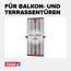 Lamellentür 'Premium' Aluminium teleskopierbar 95 x 220 cm