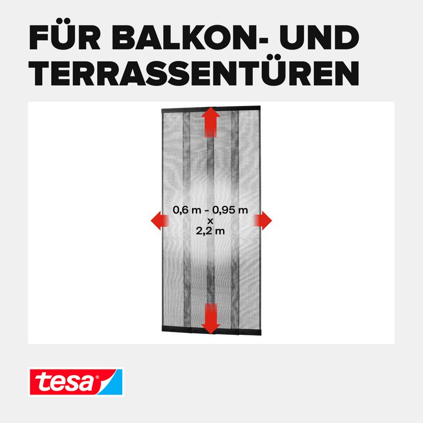 Lamellentür 'Premium' Aluminium teleskopierbar 95 x 220 cm