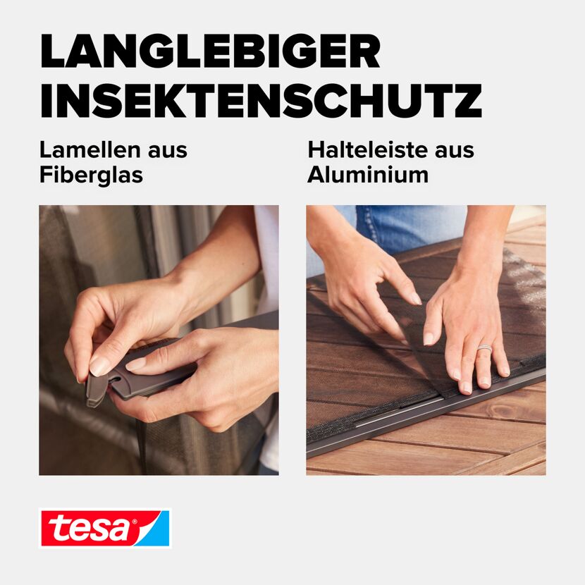Lamellentür 'Premium' Aluminium teleskopierbar 95 x 220 cm