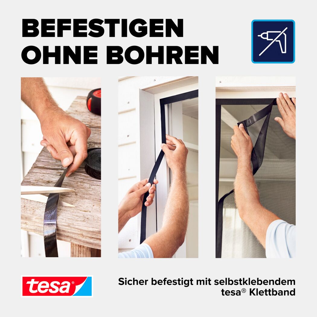 Türfliegengitter 'Magnet Vorhang' anthrazit 90 x 210 cm