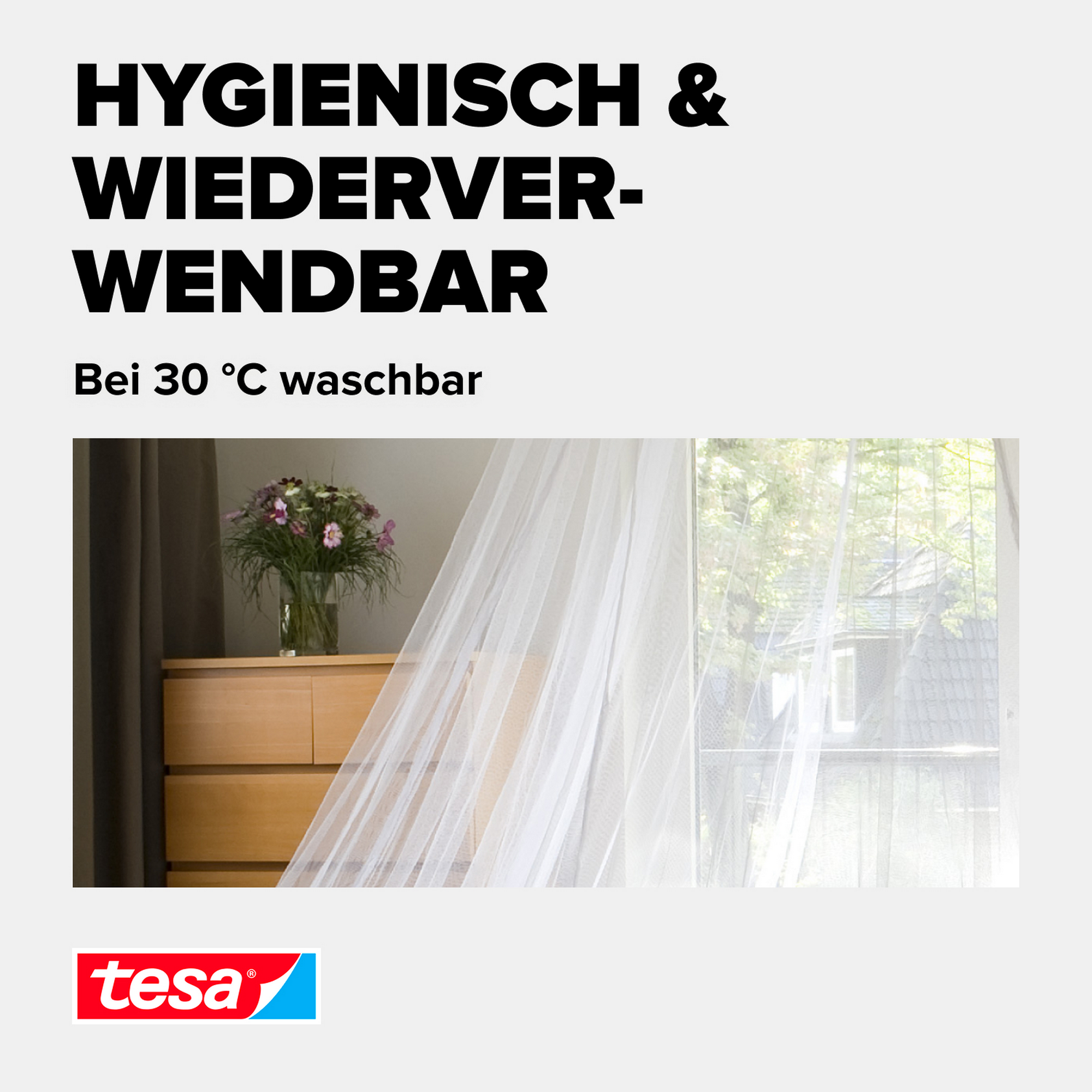 Türfliegengitter 'Magnet Vorhang' anthrazit 90 x 210 cm