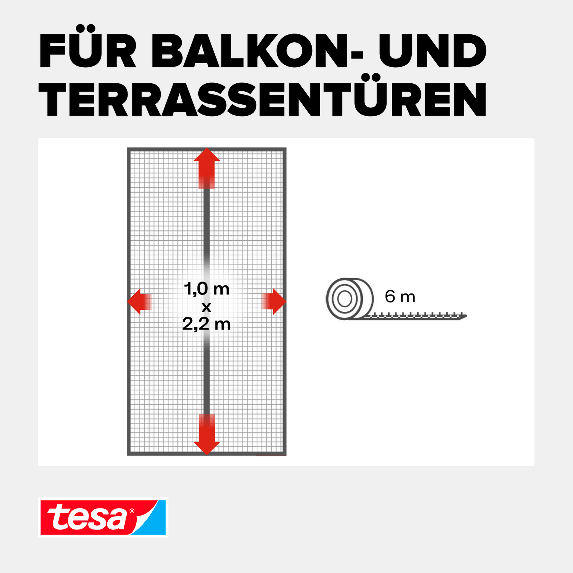 Türfliegengitter 'Magnet Vorhang' anthrazit 100 x 220 cm