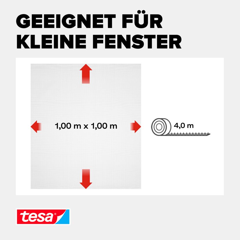 Fensterfliegengitter 'Standard' weiß 100 x 100 cm