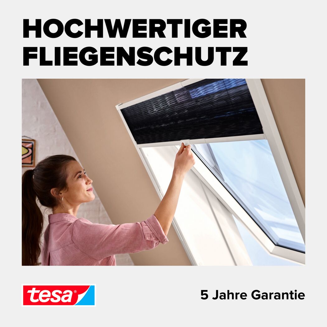 Fliegengitter für Dachfenster 'Alu-Insektenschutz-Plissee' teleskopierbar 102 x 164 cm