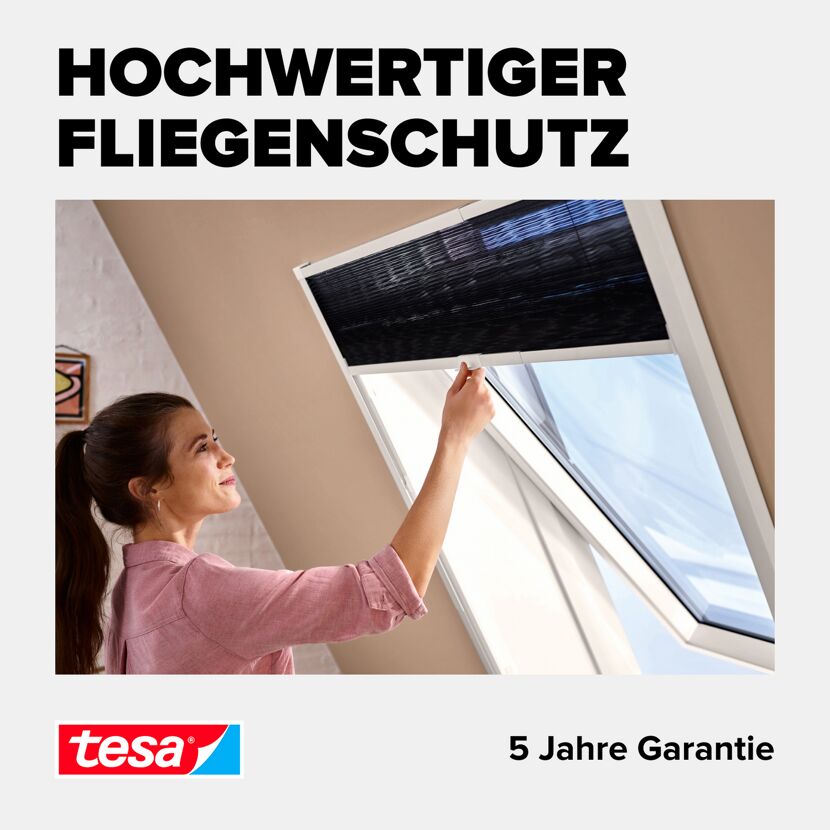 Fliegengitter für Dachfenster 'Alu-Insektenschutz-Plissee' teleskopierbar 102 x 164 cm