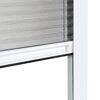 Fensterplissee weiß, Nahaufnahme
