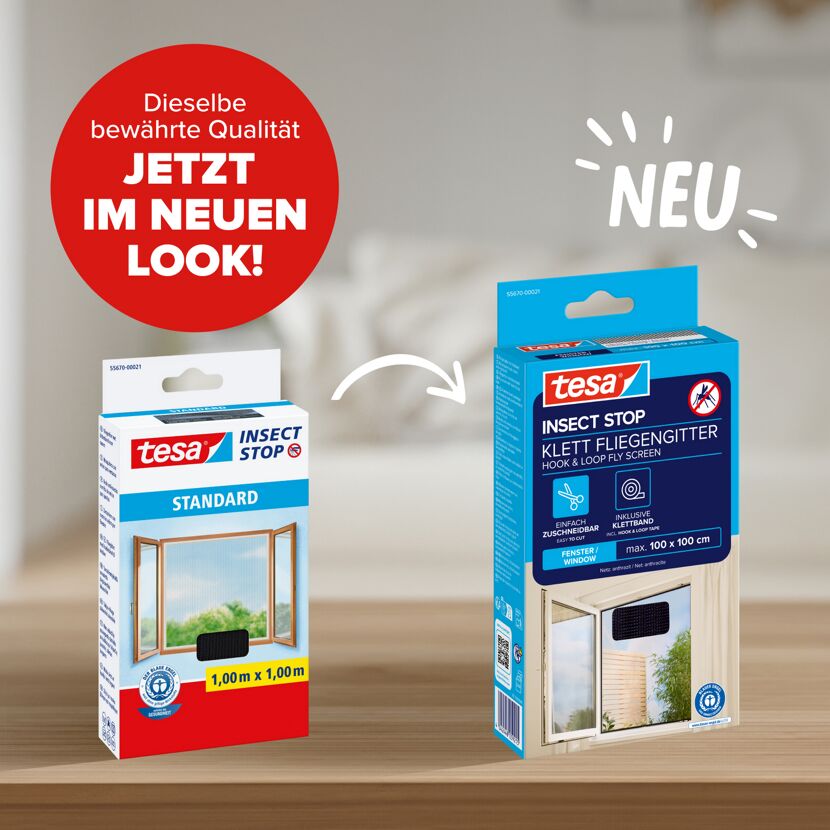 Fensterfliegengitter 'Standard' anthrazit 100 x 100 cm