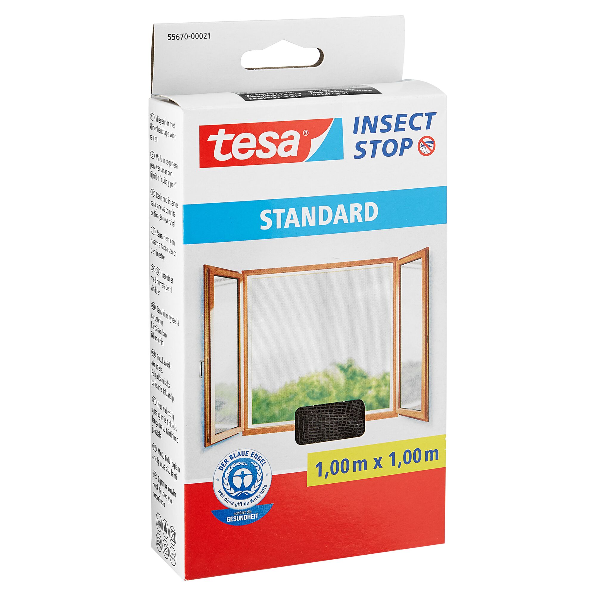 Tesa Insektenschutz Standard Anthrazit 1 x 1 m