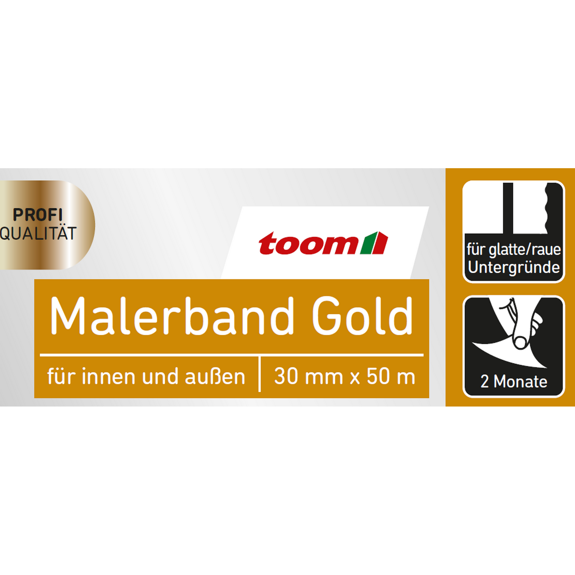 Profi-Malerband gold 30 mm x 50 m