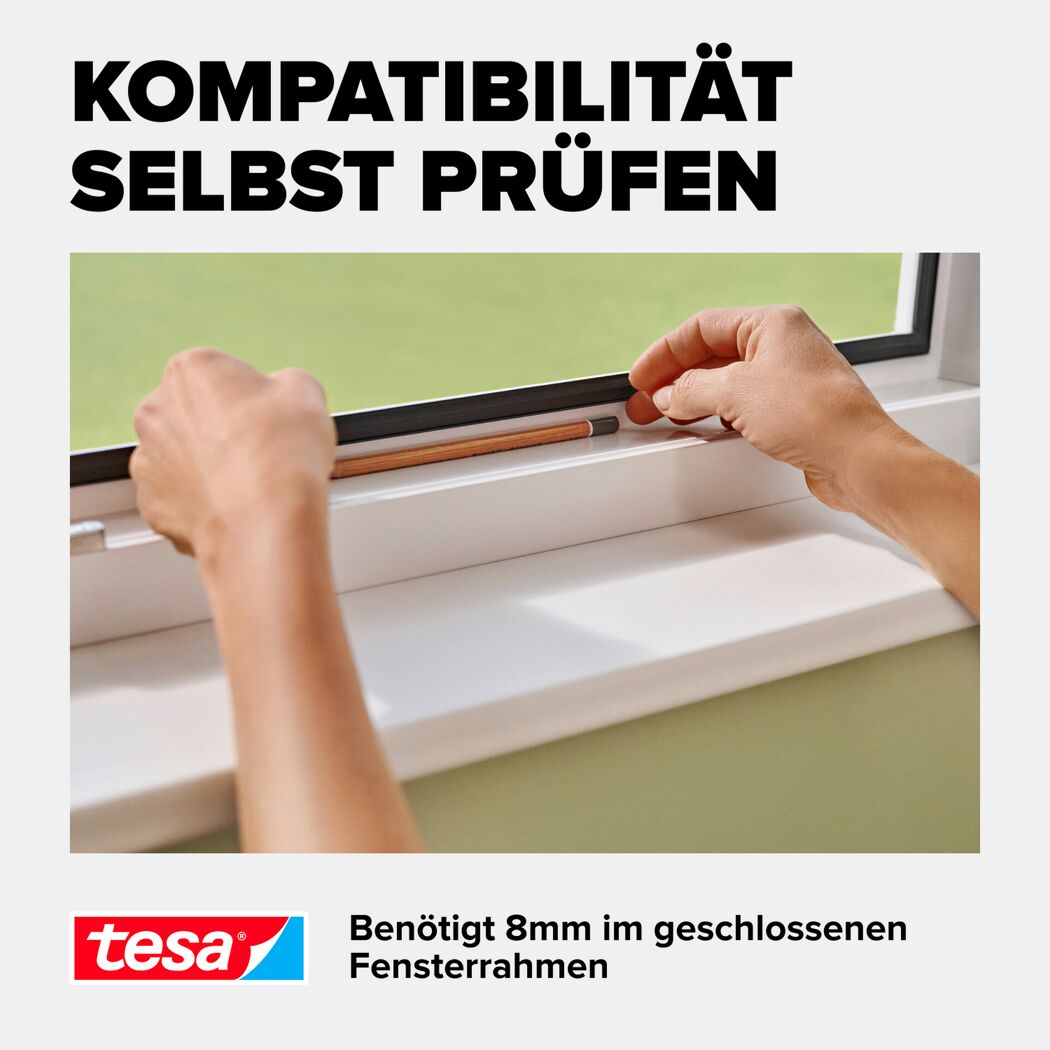 Fliegengitter Anklipsrahmen Kunststoff anthrazit 100 x 120 cm