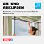 Fliegengitter Anklipsrahmen Kunststoff anthrazit 120 x 140 cm