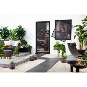 Fensterfliegengitter 'Master Slim' anthrazit 130 x 150 cm
