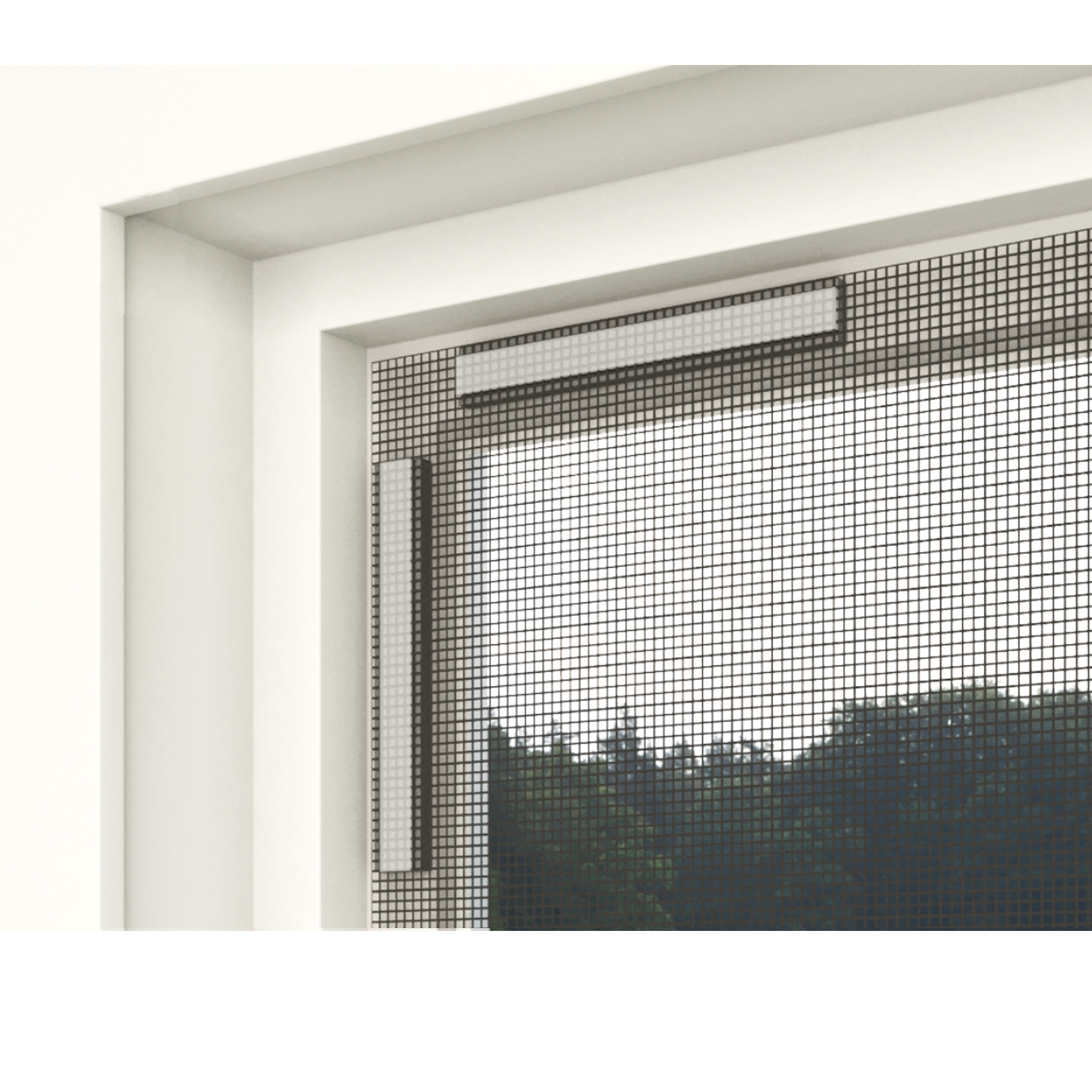 Insektenschutz 'Magnetisches Fenstergitter Deluxe' max. 130 x 150 cm
