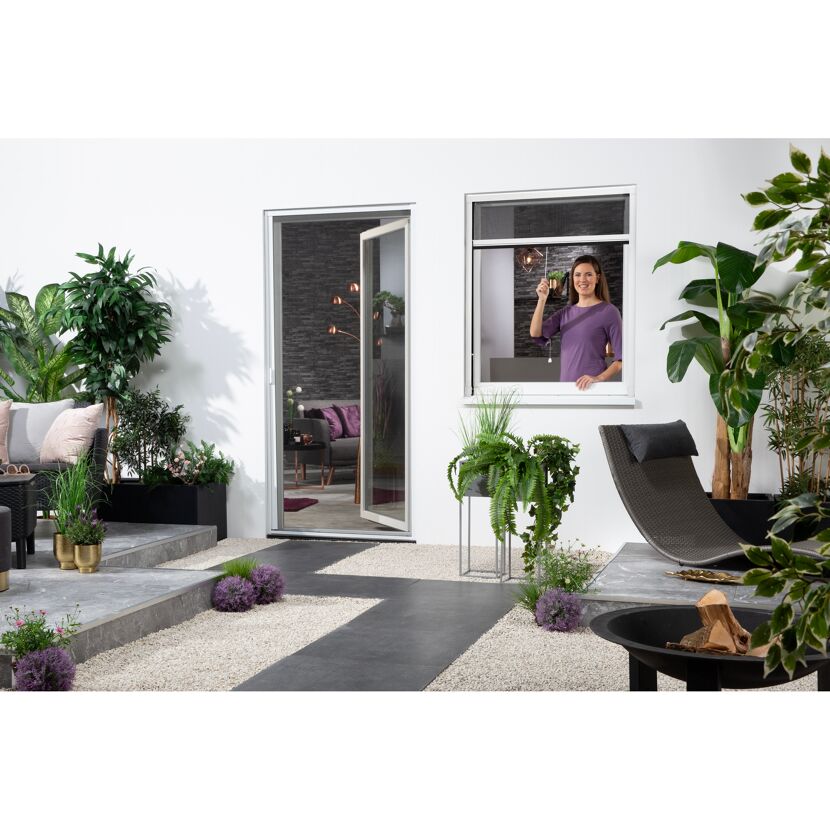 Insektenschutz-Rollo 'Easy' für Fenster max. 125 x 150 cm