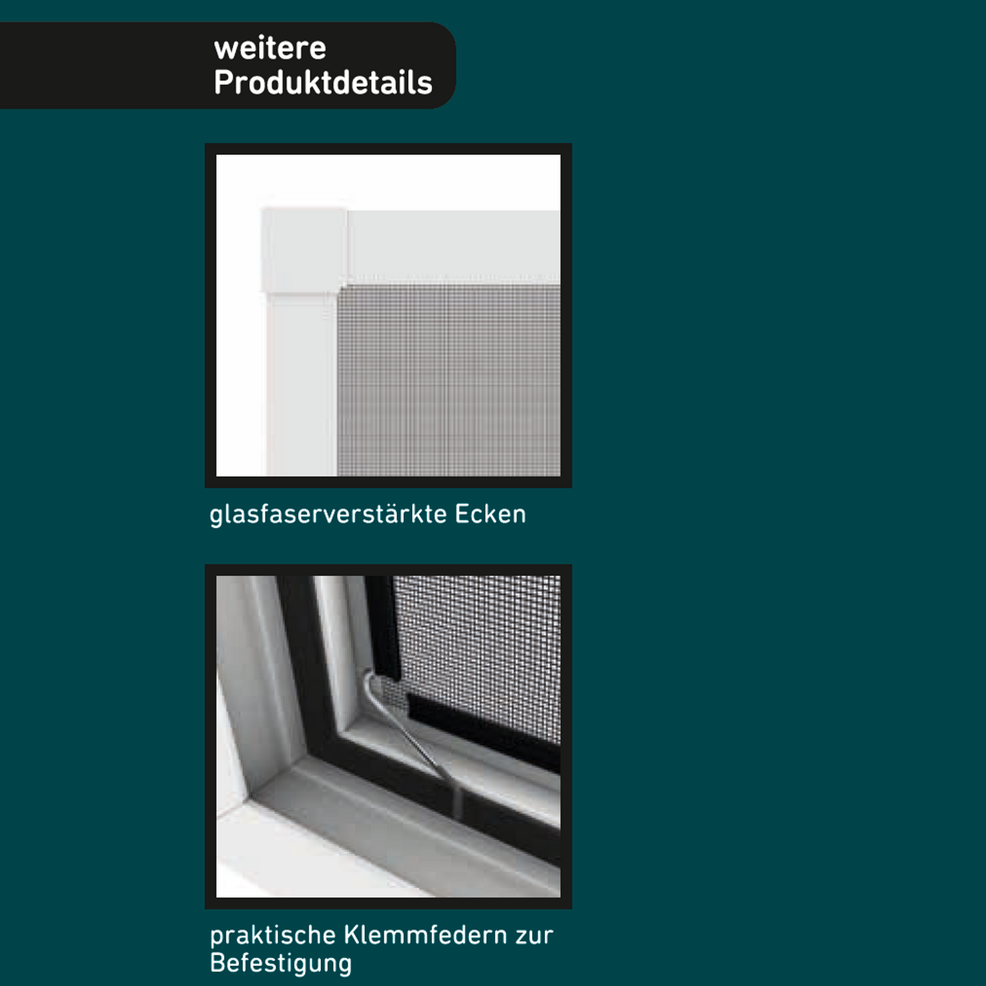Insektenschutz 'Teleskop-Fensterbausatz PRO', 76 x 86 cm bis 116 x 134 cm