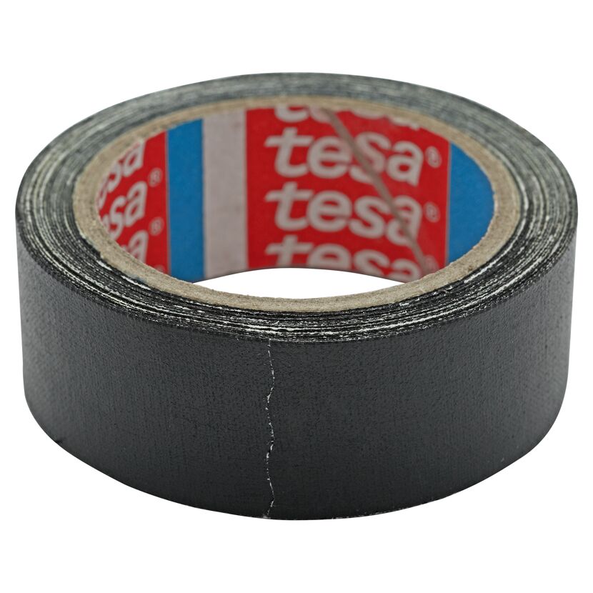 Schwarzes Gewebeband tesa extra Power