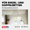 Moskitonetz mit Deckenhaken 'Comfort' weiß 12,5 m x 250 cm
