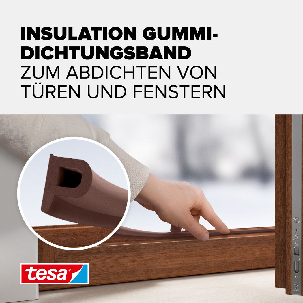 P-Profildichtung 'Insulation' braun 6 m