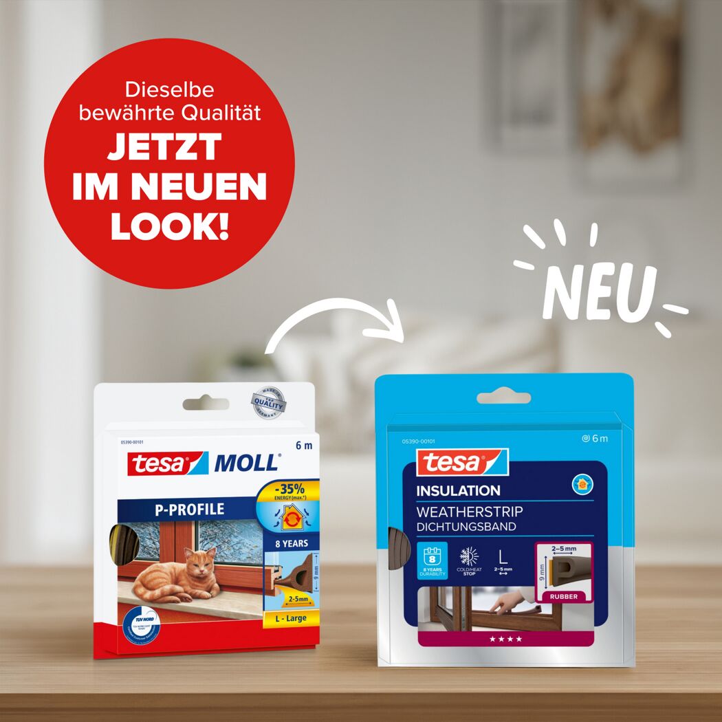 P-Profildichtung 'Insulation' braun 6 m