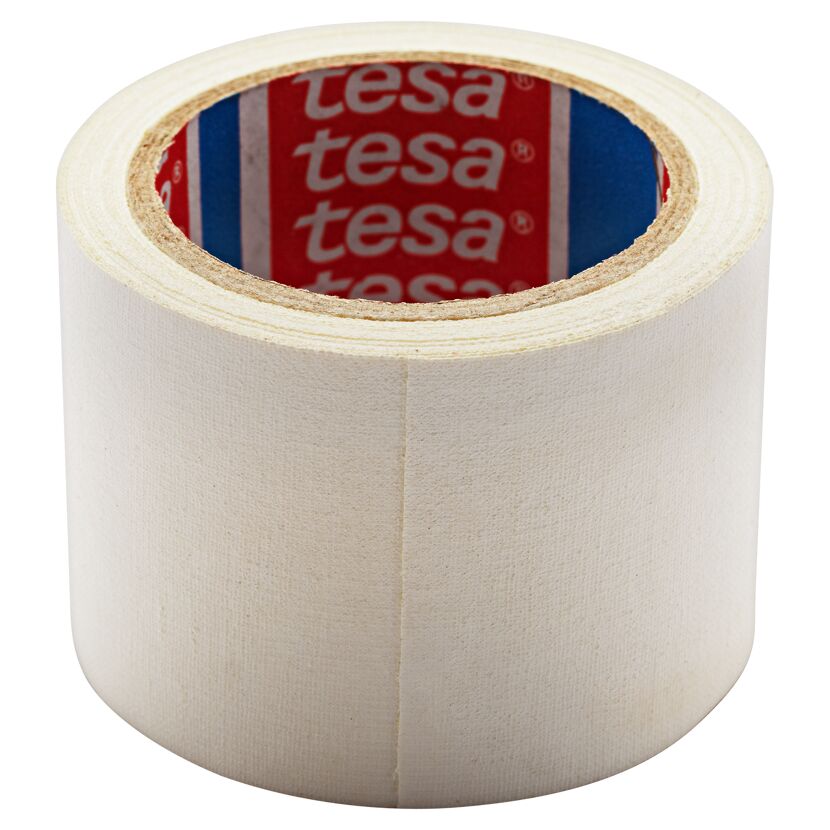 Weiße Tesa Gewebebandrolle