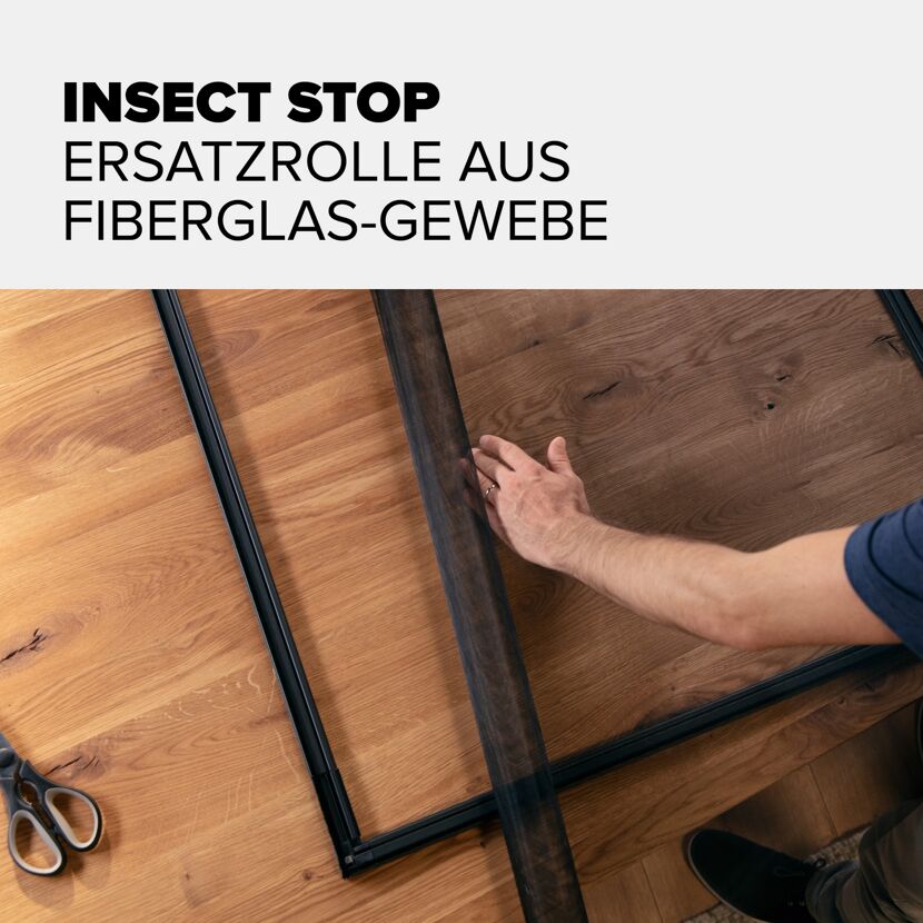 Ersatzrolle für Fliegengitter 'Alu Fiberglas' weiß 120 x 250 cm