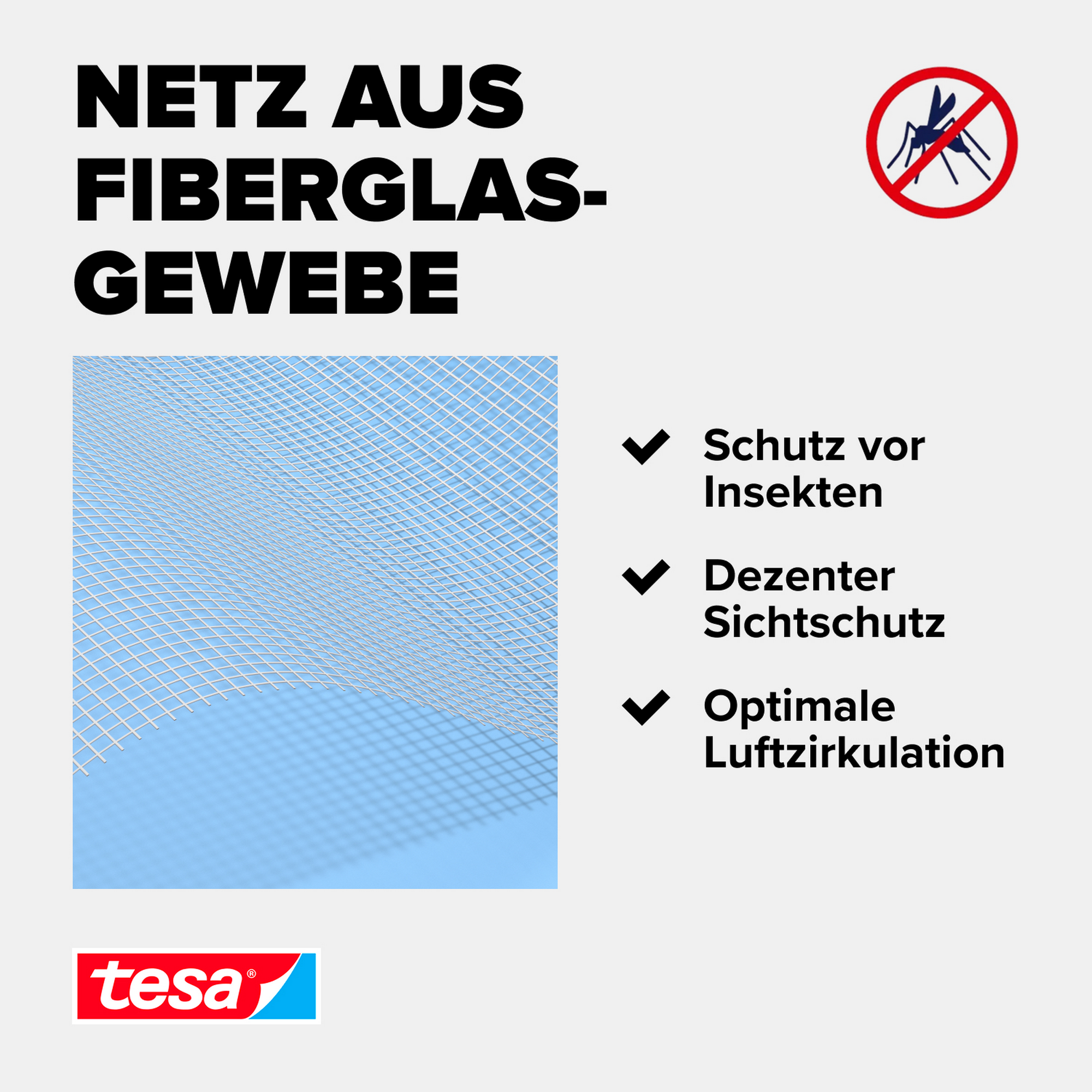 Ersatzrolle für Fliegengitter 'Alu Fiberglas' weiß 120 x 250 cm