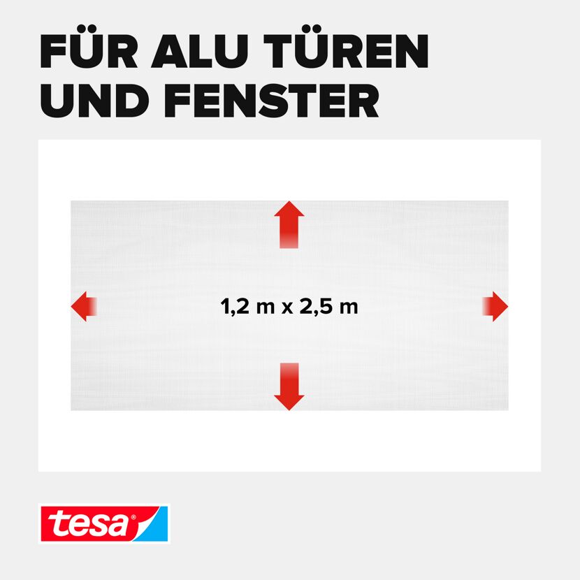 Ersatzrolle für Fliegengitter 'Alu Comfort' grau 120 x 250 cm