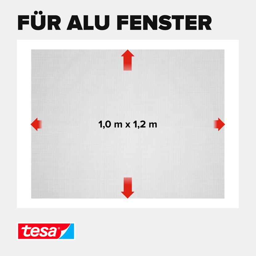 Ersatzrolle für Fliegengitter 'Alu Comfort' grau 100 x 120 cm
