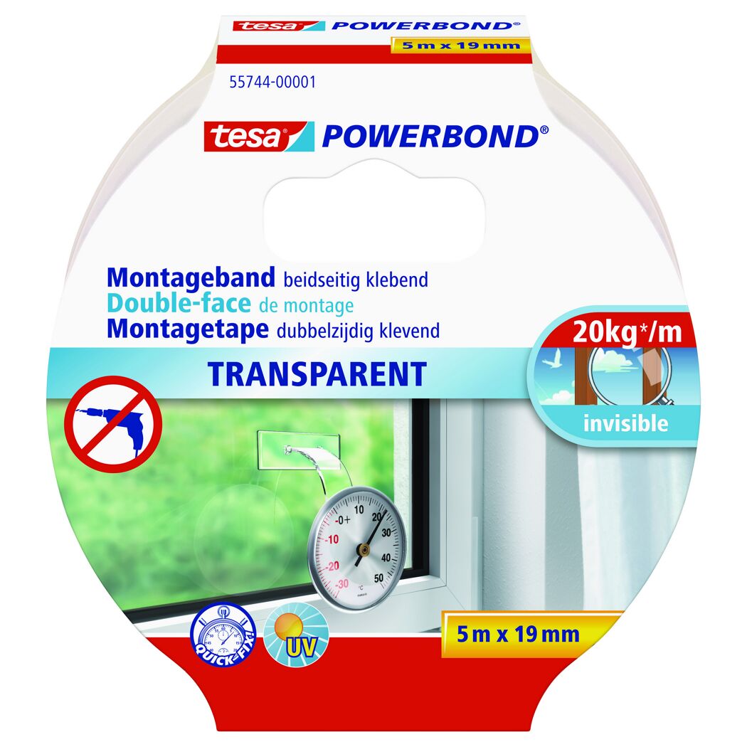tesa Powerbond Transparentes Montageband