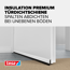 Türdichtschiene 'Insulation' für unebene Böden weiß 100 x 4 cm