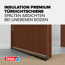 Türdichtschiene 'Insulation' für unebene Böden braun 100 x 4 cm