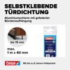 Türdichtschiene 'Insulation' für unebene Böden braun 100 x 4 cm