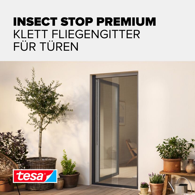 Türfliegengitter 'Comfort' weiß 120 x 220 cm