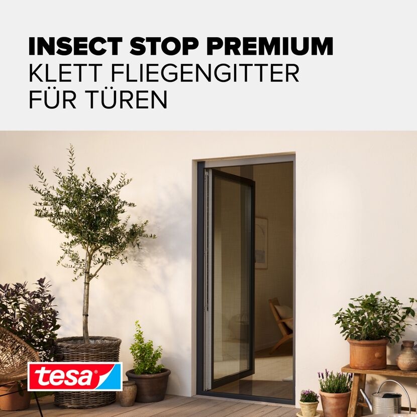 Türfliegengitter 'Comfort' anthrazit 120 x 220 cm