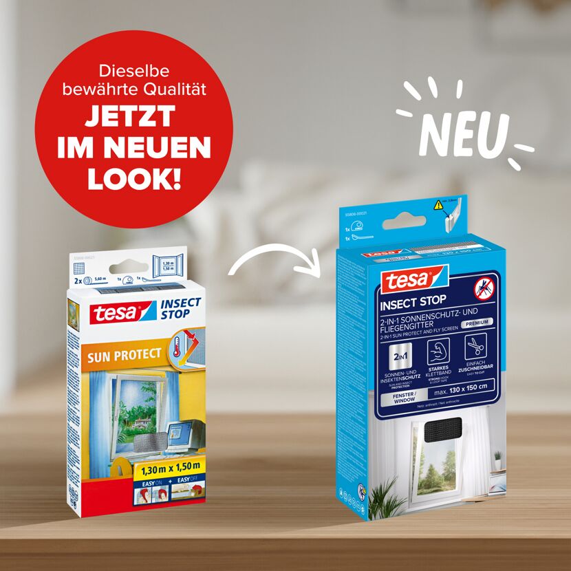 Fensterfliegengitter 'Sun Protect' anthrazit 130 x 150 cm