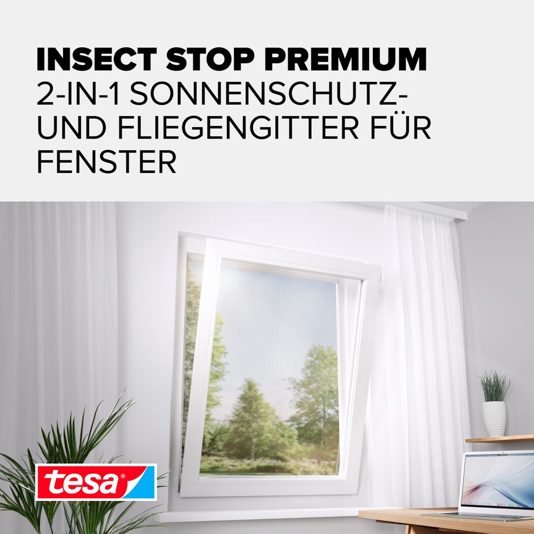 Fensterfliegengitter 'Sun Protect' anthrazit 130 x 150 cm