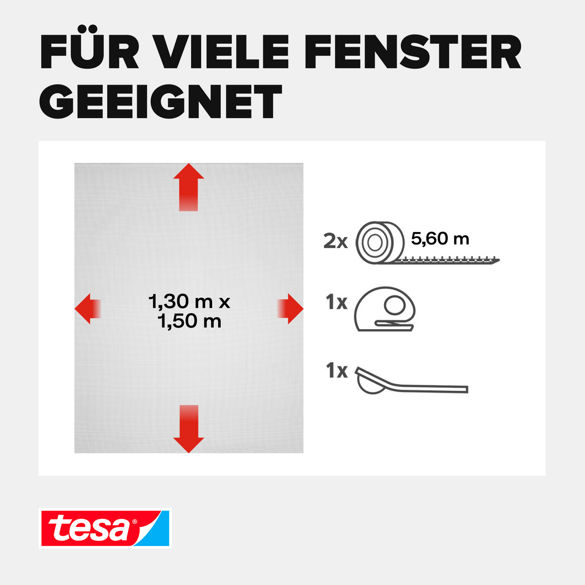 Fensterfliegengitter 'Sun Protect' anthrazit 130 x 150 cm