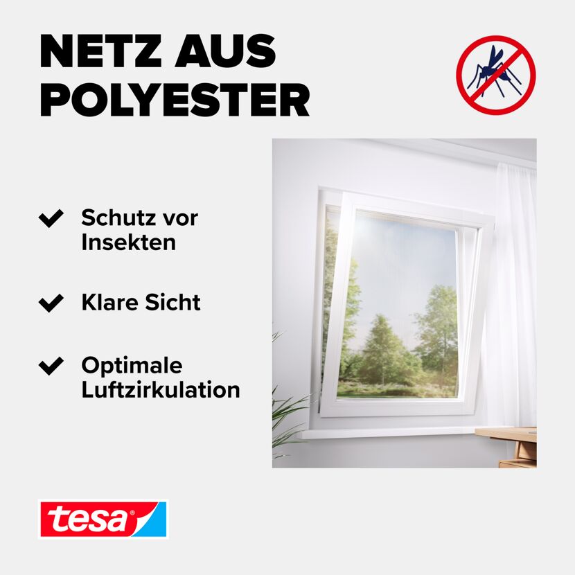 Fensterfliegengitter 'Sun Protect' anthrazit 130 x 150 cm