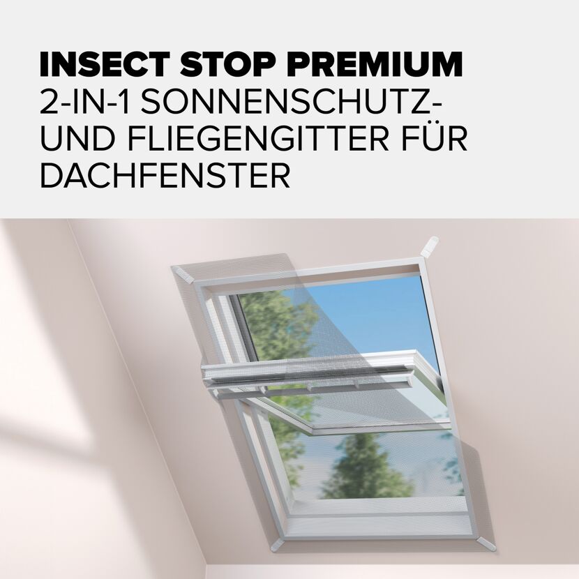 Fliegengitter für Dachfenster 'Sun Protect' 120 x 140 cm