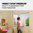 Fensterfliegengitter 'Comfort' weiß 170 x 180 cm