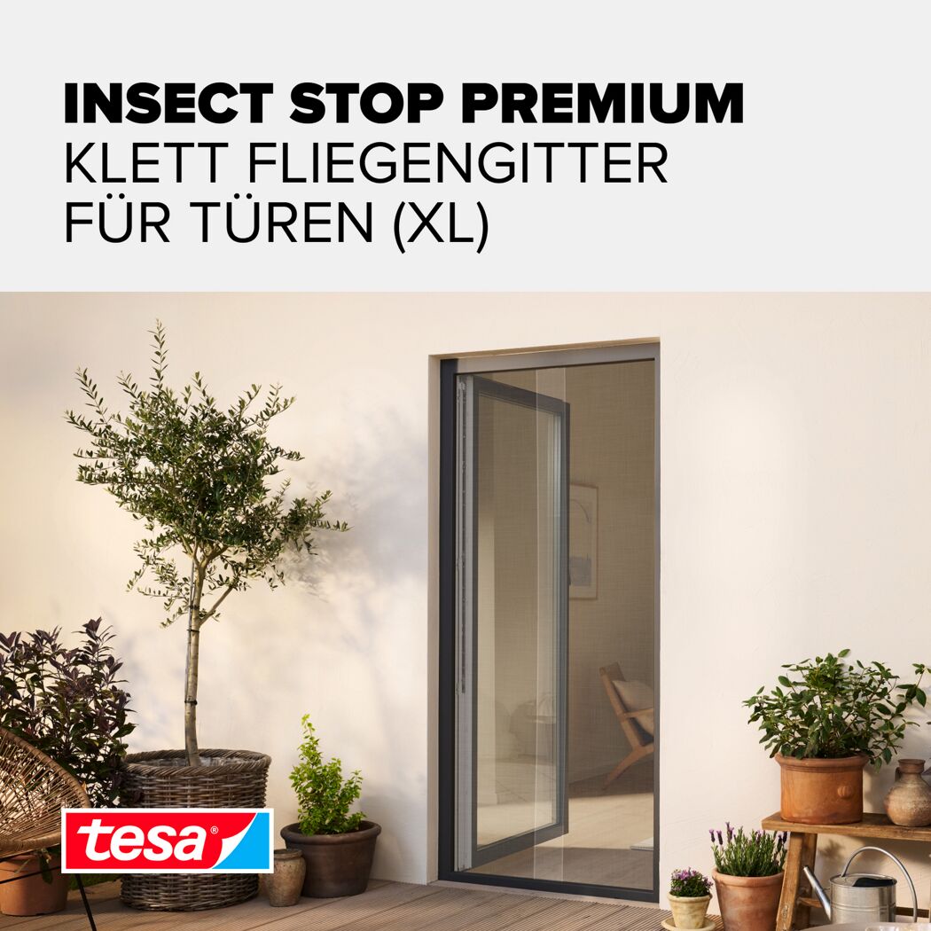 Türfliegengitter 'Comfort' weiß 120 x 250 cm