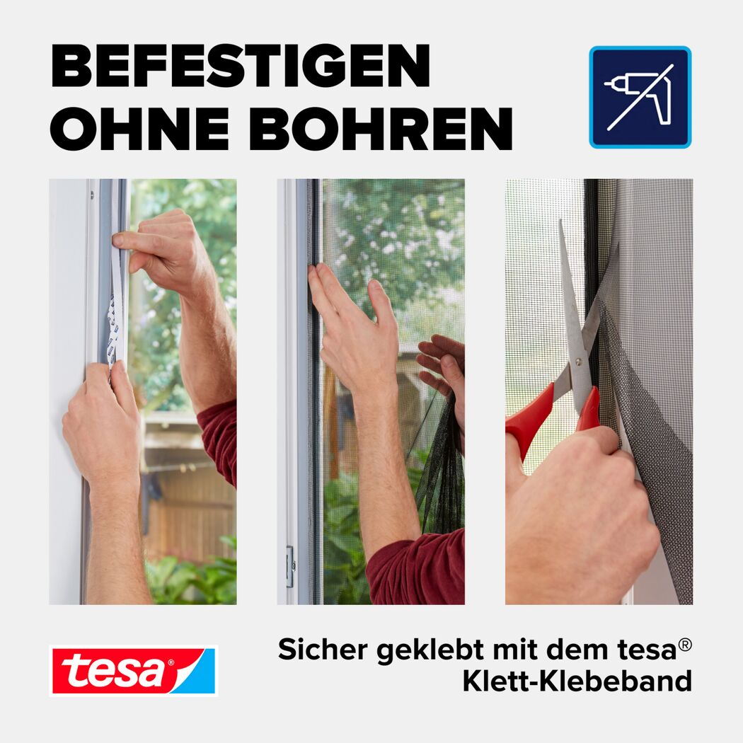 Türfliegengitter 'Comfort' weiß 120 x 250 cm