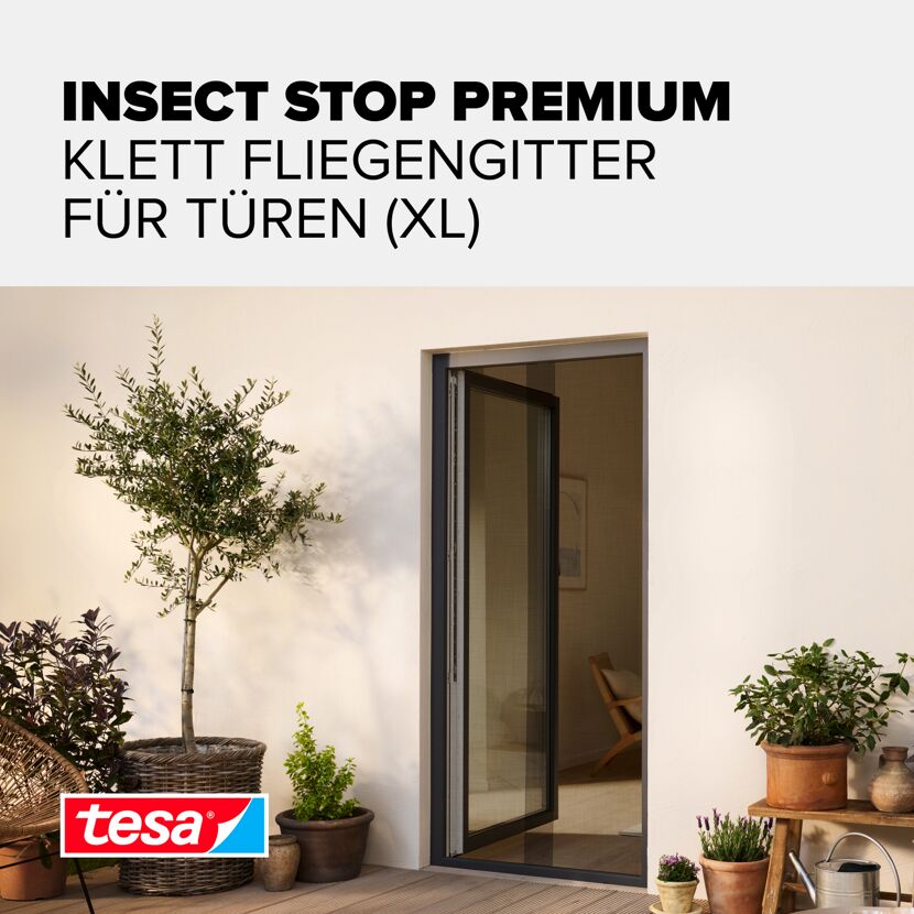 Türfliegengitter 'Comfort' anthrazit 120 x 250 cm