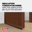 Türdichtschiene 'Insulation' für unebene Böden braun 100 x 3,7 cm