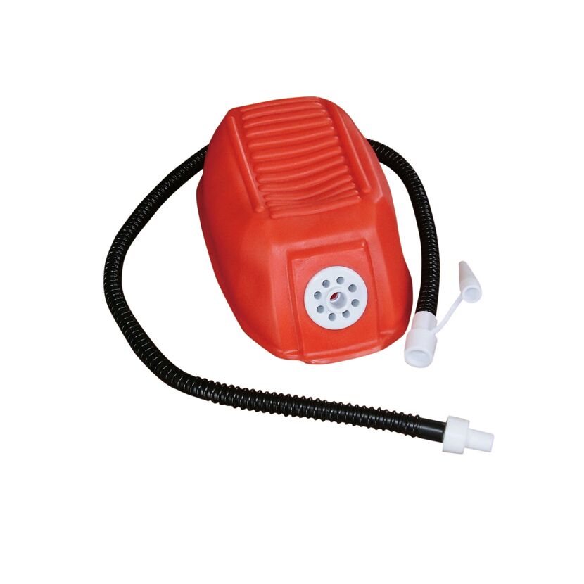 Fußluftpumpe Kunststoff rot 900 cm³