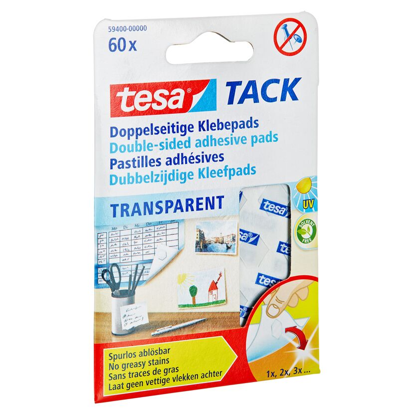 Tesa Tack Klebepads transparent