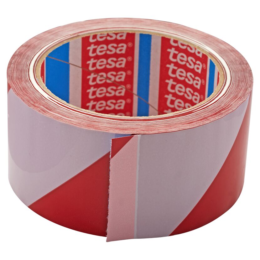 Tesa Signalband rot-weiß