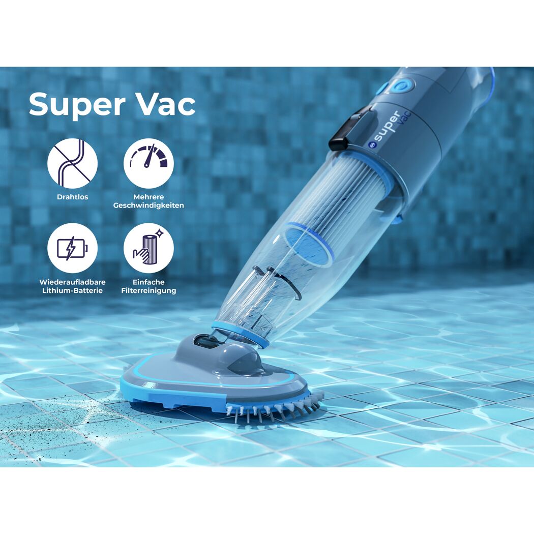 Elektrischer Poolreiniger Super Vac im Pool