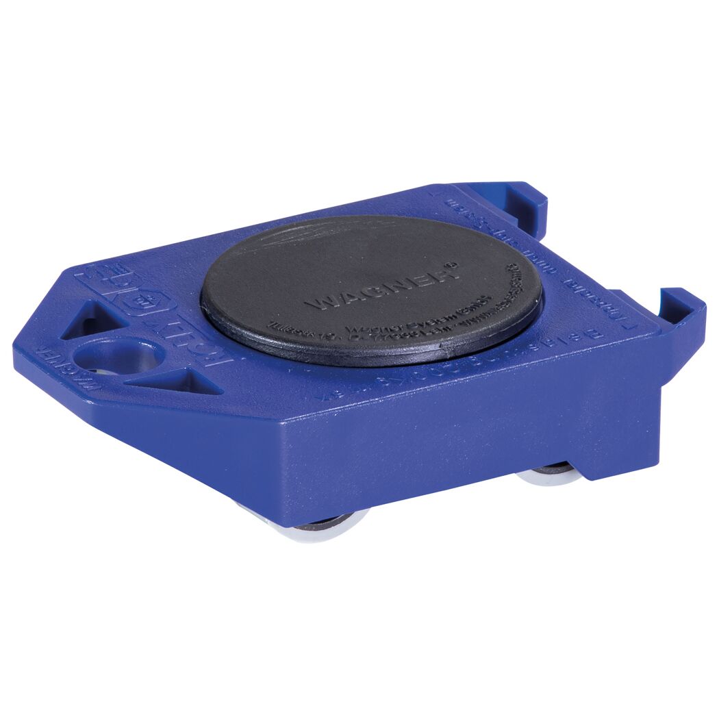 Blauer Wagner Möbelroller mit Drehteller, Tragkraft 200 kg.