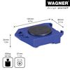 Wagner Möbelroller mit Drehteller, blau